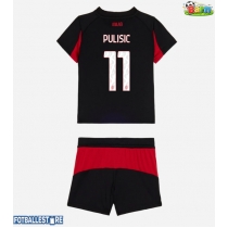 AC Milan Christian Pulisic #11 Hjemmedraktsett Barn 2025-26 Kortermet (+ Korte bukser)